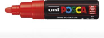 Actual product image Posca Marker PC-7M round tip (Red, 5.50 mm, 1 x)