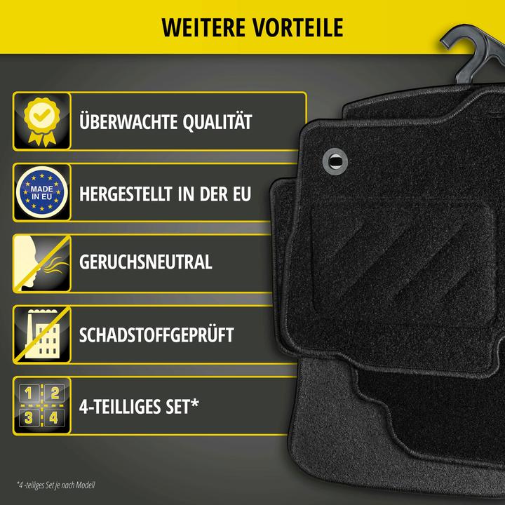 Immagine prodotto Walser Tappetini per Fiat Fiorino 01/2007-oggi (2 tappetini anteriori + 2 tappetini posteriori)