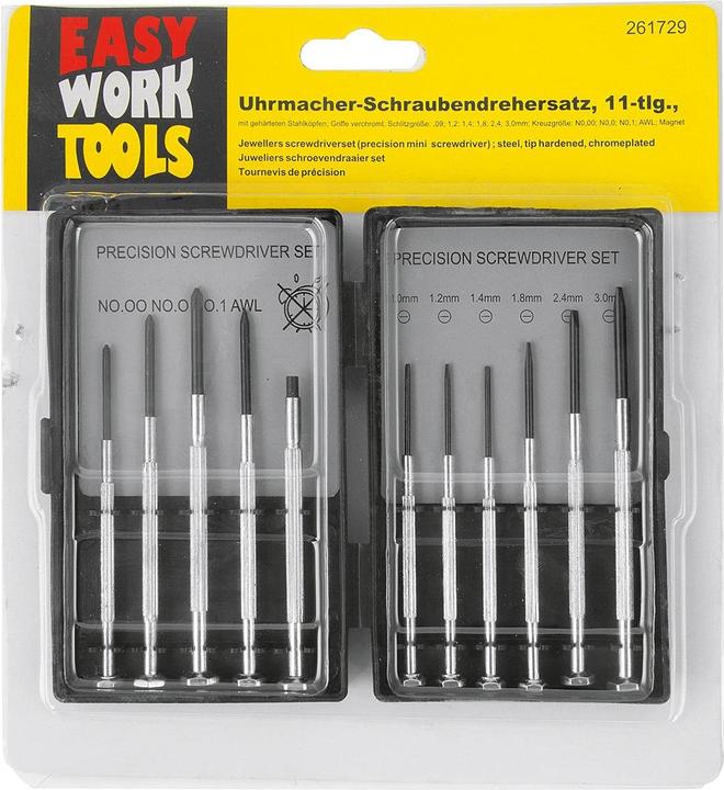 Produktbild Easy Work Uhrmacher-Schraubendrehersatz