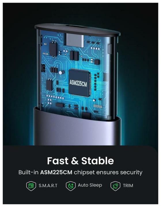 Immagine prodotto Ugreen Custodia per SSD (M.2 2230, M.2 2242, M.2 2260, M.2 2280)