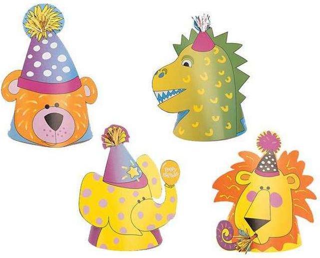 Immagine prodotto Generic Animali Cappelli da Festa Misura Confezione 4