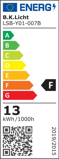Energie-Label B.K.Licht LED Deckenleuchte, weiss matt, 1xLED-Platine/12W (1200 lm)