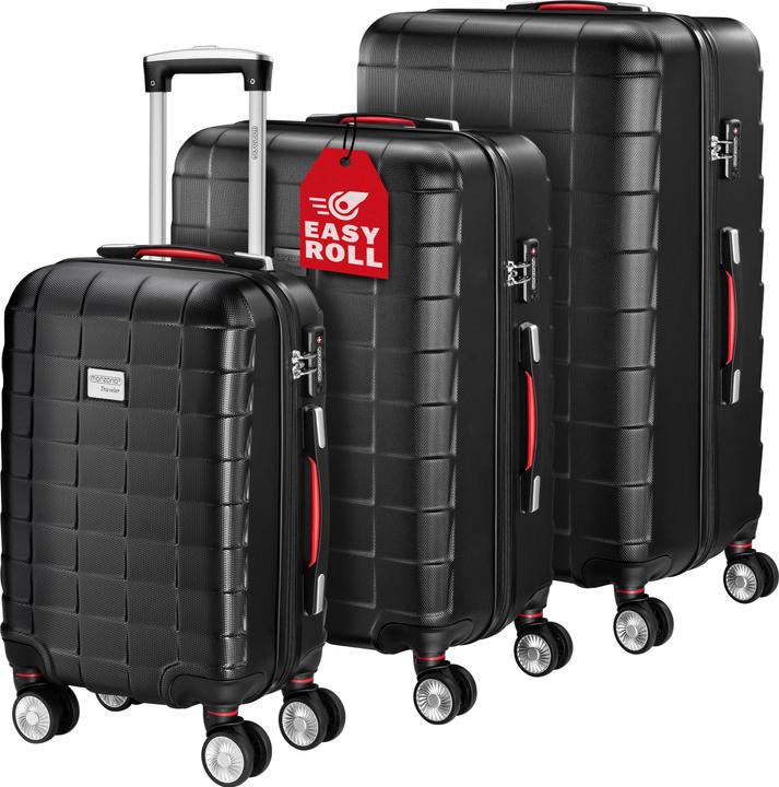 Produktbild Monzana Kofferset (105 l, M (50 - 90l), L (90 - 115l), XL (ab 115l))