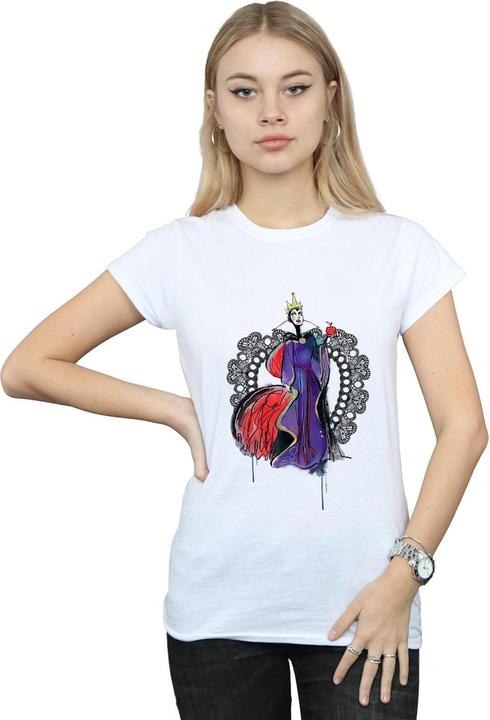 Actual product image Disney Womens/Ladies Villains Maleficent Sketch Cotton T-Shirt (XL)