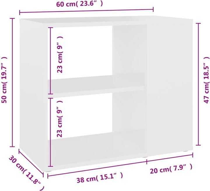 Actual product image VidaXL Atreus (60 x 30 x 50 cm)
