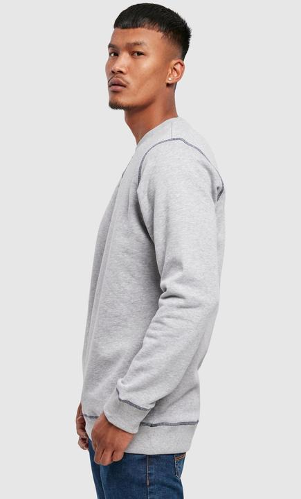 Actual product image Urban Classics Organic Contrast Flatlock Stitched Crew - 12226 (S)
