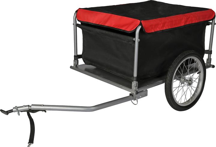 Wiltec Fahrrad Lastenanhänger 135x60x58cm 65kg Fahrradanhänger Transportanhänger