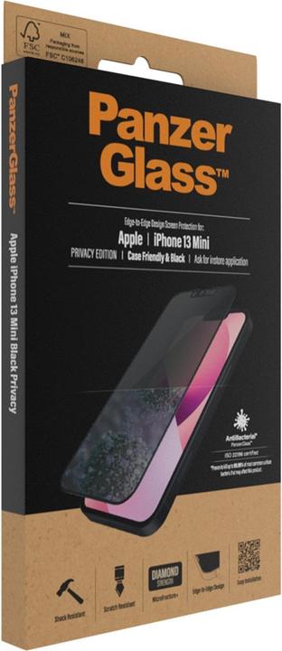 Produktbild PanzerGlass Privacy (1 Stück, Apple iPhone 13 mini)