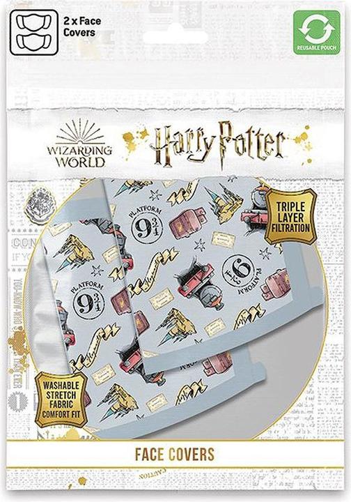 Produktbild Pyramid Harry Potter: Mundschutz Hogwarts Symbols (2er Set) (2 x)