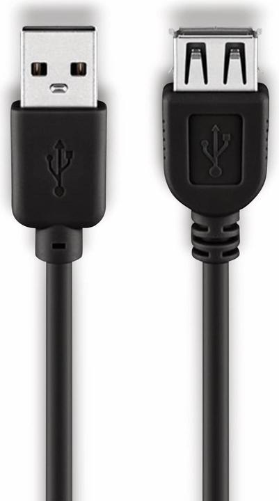Immagine prodotto Goobay Cavo di estensione USB 2.0 Hi-Speed, nero, 0,6 m (0.60 m, USB 2.0)