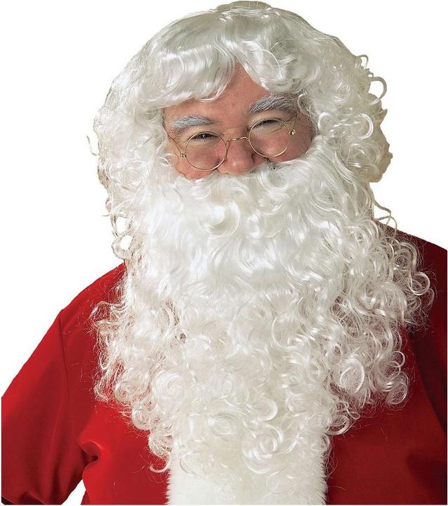 Actual product image Bristol Novelty Mens Classic Santa Claus Beard & Wig Set