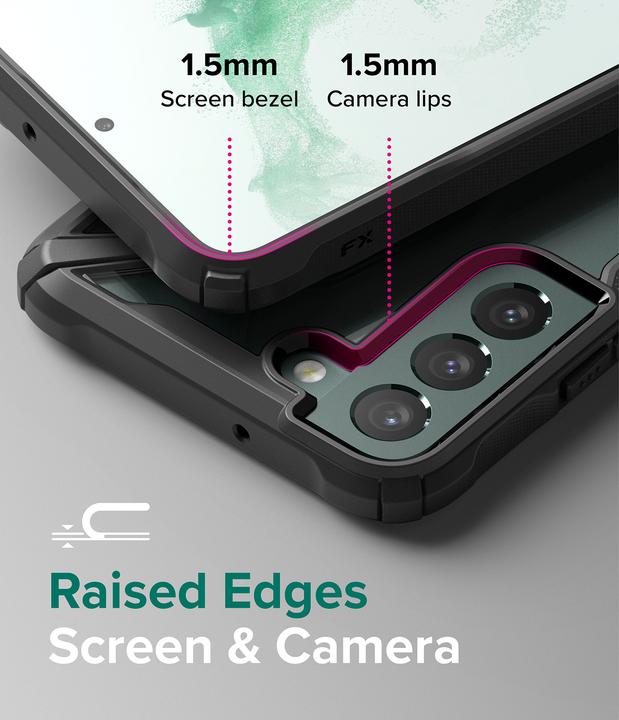 Image du produit Ringke Fusion X coque armée avec cadre Samsung Galaxy S22 + (S22 Plus) noir (Samsung Galaxy S22+)