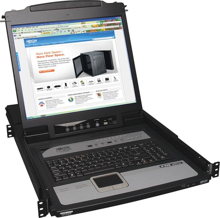 Eaton TIPPLITE NetDirector 8-Port 1U Rack-Mount Console KVM Switch with 48,26cm 19Zoll LCD and IP Re