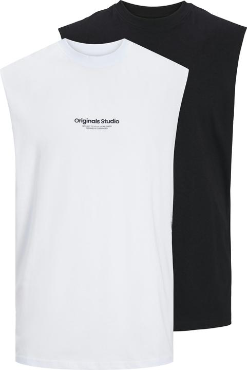 Jack & Jones 2er-pack Gedruckt Rundhalsausschnitt Tanktop Tanktop (XXL)