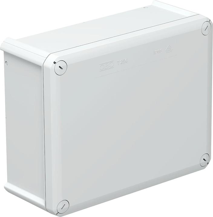 Productafbeelding OBO Bettermann OBO T 250 OE aftakdoos 240x190x95 PP/GF zonder inwerpopeningen lichtgrijs