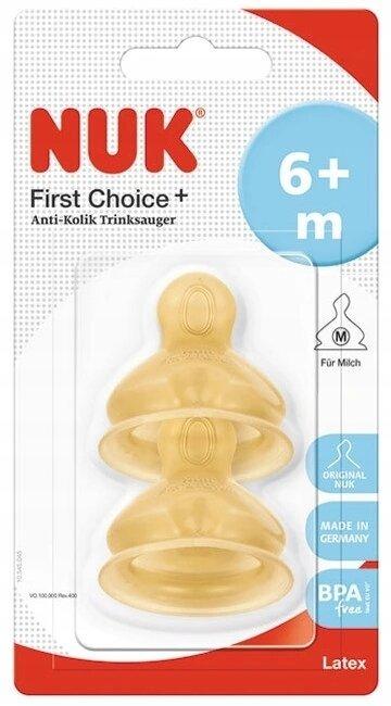 Actual product image NUK Latex bottle dummy 2pcs 6m+ (2 x, 6 - 36 M.)