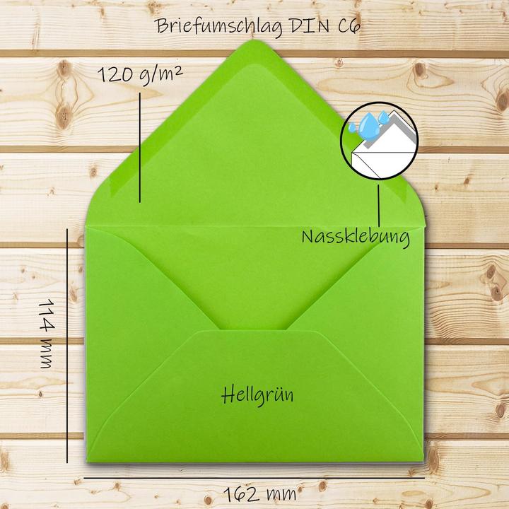 Produktbild Neuser Papier Briefumschläge DIN C6 (150 Stück) (114 x 162 mm, 150 x)