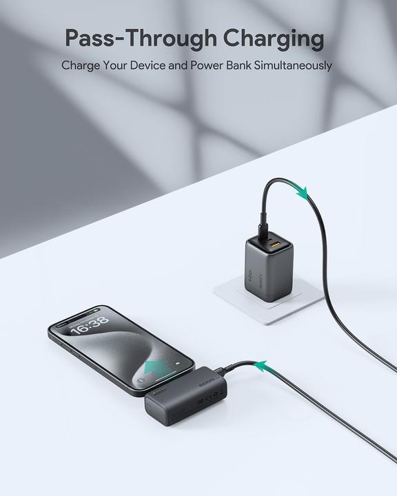 Actual product image Aukey Spark Pocket (5000 mAh, 20 W, 18.50 Wh)