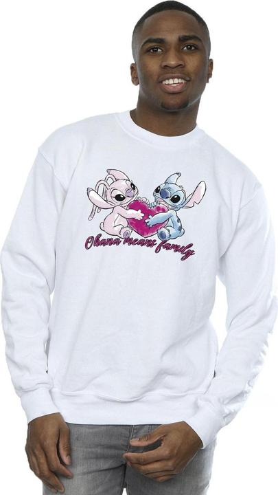 Immagine prodotto Disney Lilo And Stitch Ohana Heart With Angel Felpa Uomo (M)