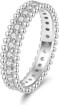 Produktbild Agato Silver Ring With Clear Zircons Agt-R17w (56)