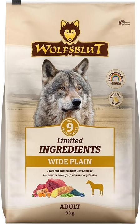 Immagine prodotto Wolfsblut Ingredienti limitati Adult Wide Plain per cani 9 kg (Adulto, 1 pz., 9000 g)