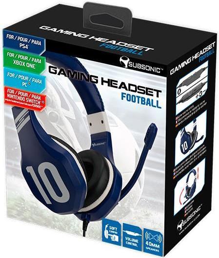 Produktbild Subsonic Gaming-Headset Fussball Blau (Kabelgebunden)