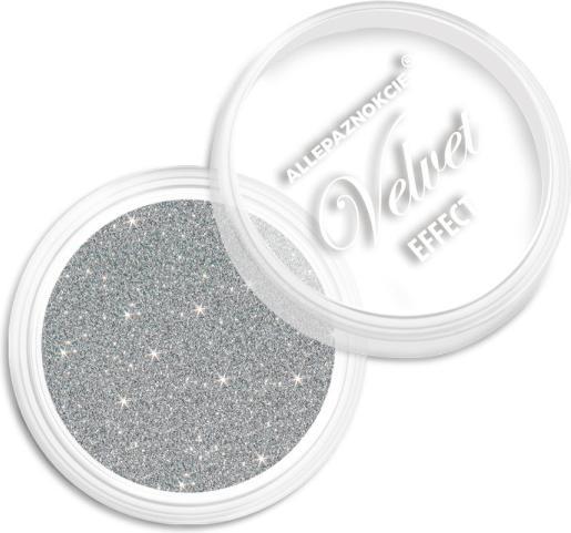 Actual product image Molly Lac Nail Art Velvet Effect Silver