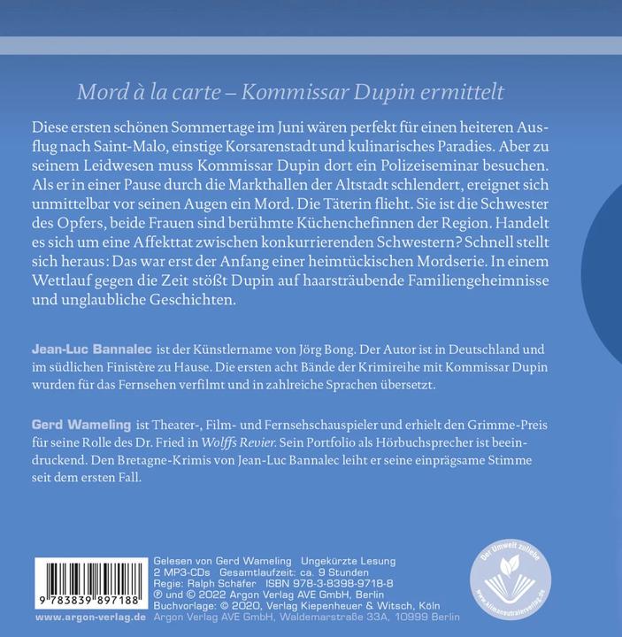 Image du produit Spécialités bretonnes (Jean-Luc Bannalec, Gerd Wameling, Allemand)