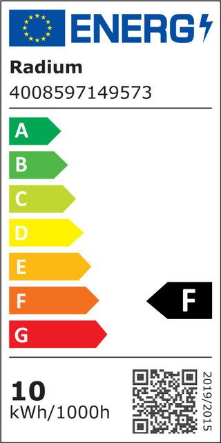 Energy Label Radium 43714957 (S14s, 9.90 W, 1055 lm, 1 x, F)