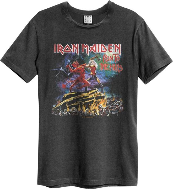 Immagine prodotto Amplified Maglietta unisex da adulto Run To The Hills Iron Maiden (S)