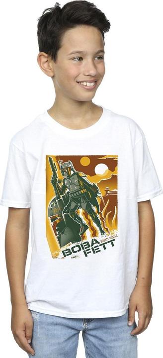 Immagine prodotto Star Wars Boba Fett Collage Maglietta Ragazzi (140, 146)