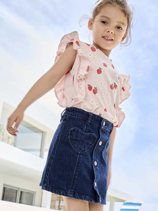 Actual product image Vertbaudet Mädchen Jeansrock mit Knöpfen (98)