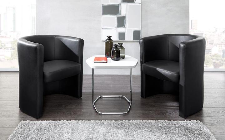 Actual product image Nowy Styl NowyStyl CLUB cocktail chair, genuine leather/imitation leather, fully upholstered, seat height 455