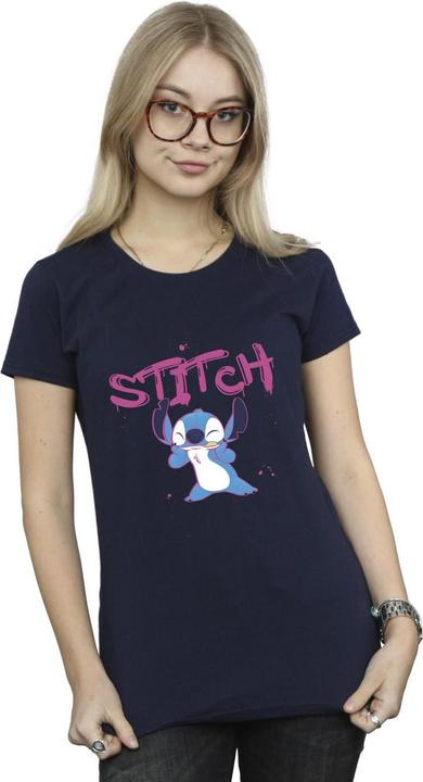 Immagine prodotto Disney Lilo And Stitch Graffiti Maglietta Donna (XXL)