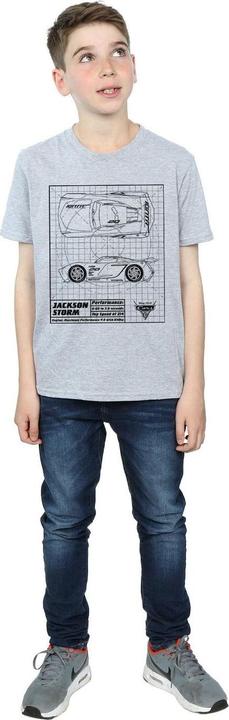 Image du produit Disney - T-shirt CARS JACKSON STORM BLUEPRINT - Garçon (152, 158)