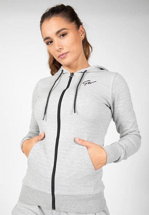 Immagine prodotto Gorilla Wear Felpa con cappuccio Pixley Zip Grigio (XS)