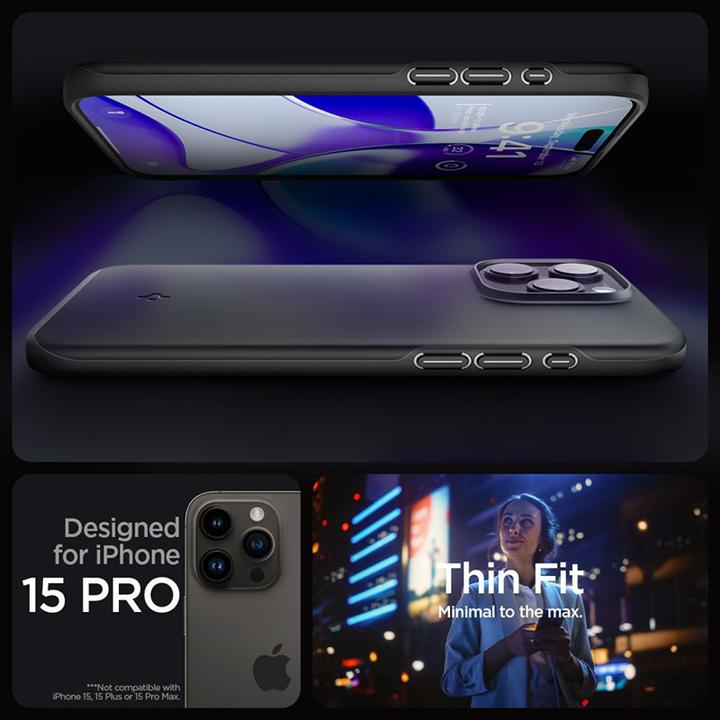 Actual product image Spigen Thin Fit (Apple iPhone 15 Pro)