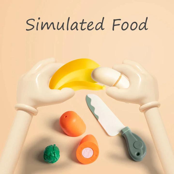 Produktbild Activity Board Kinder Pretend Play Kochen Spielzeug Simulation Lebensmittel Obst Gemüse Küche Spielzeug