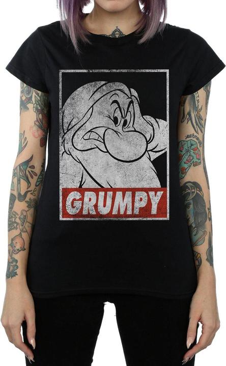 Produktbild Snow White Grumpy Poster TShirt aus Baumwolle (L)
