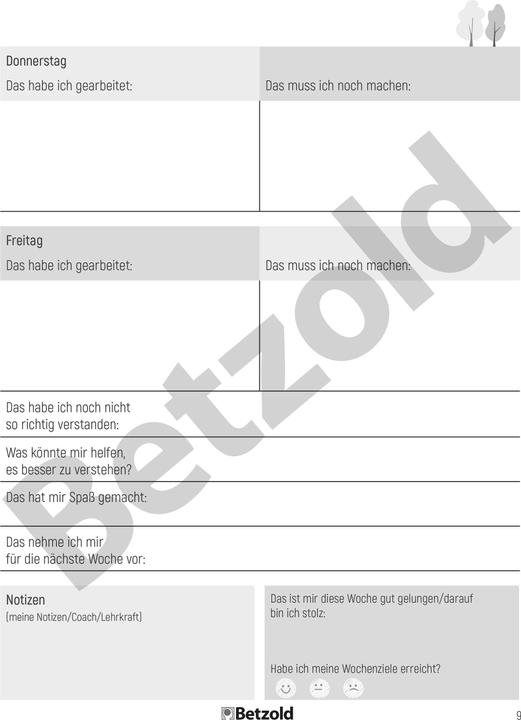 Produktbild Betzold Lerntagebuch