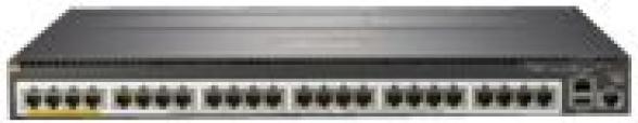 Actual product image HPE E Aruba Switch 1 Slot, PoE, Layer 3, 10 Chassis Backplane Stacking, Static, RI (24 Ports)