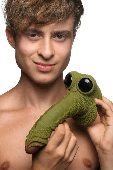 Produktbild Creature Cocks Swamp Monster Scaly Silicone Dildo - Black