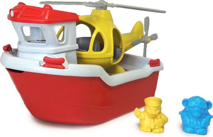 Image du produit Green Toys Bateau de sauvetage avec hélicoptère