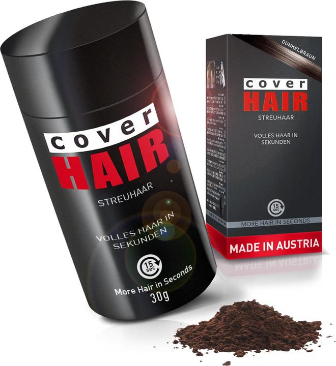 Actual product image Cover hair Streuhaar zur Haarverdichtung und Ansatzkaschierung (Brown)