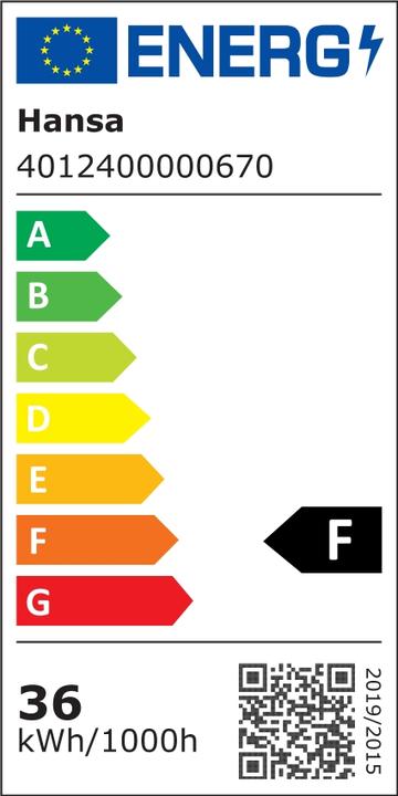 Energie-Label Hansa Deckenleuchte Led 40-124 (2800 lm)
