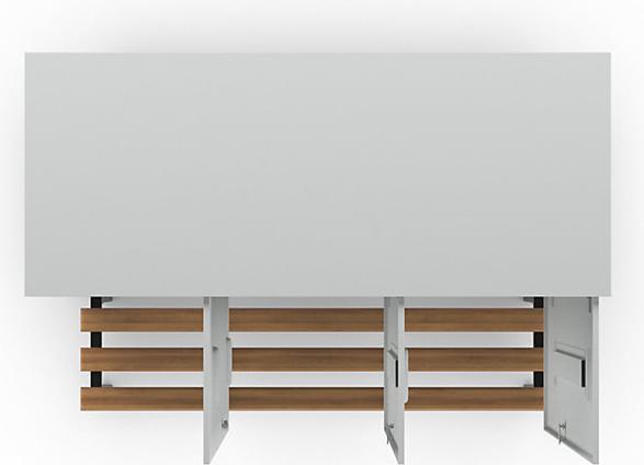 Image du produit Wolf Vestiaire avec banc en saillie (120 cm, 185 cm)