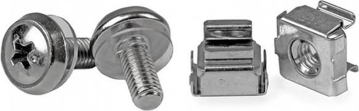 StarTech M5 mounting screws and cage nuts for server cabinet / rack - 50 pcs.