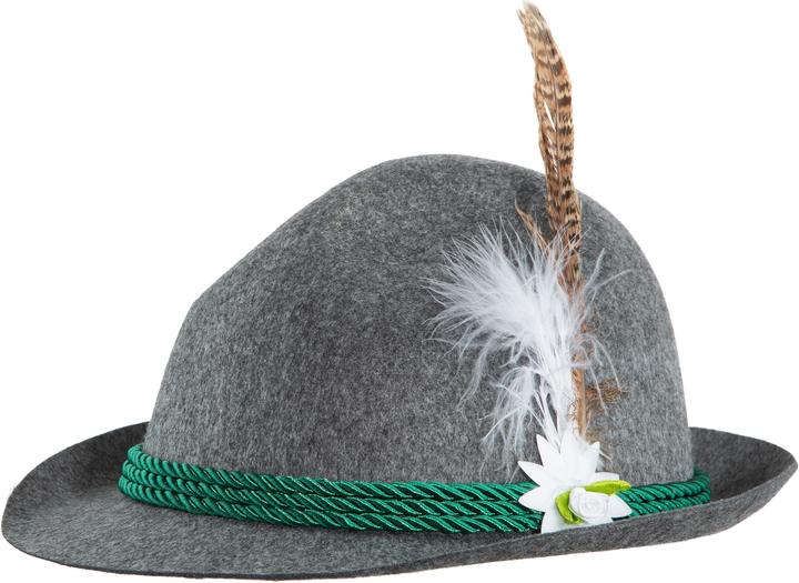 Produktbild Dressforfun Grauer Trachtenhut mit Edelweiss
