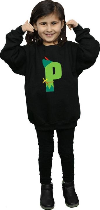Produktbild Disney Alphabet P Is For Peter Pan Sweatshirt Mädchen (140, 146)