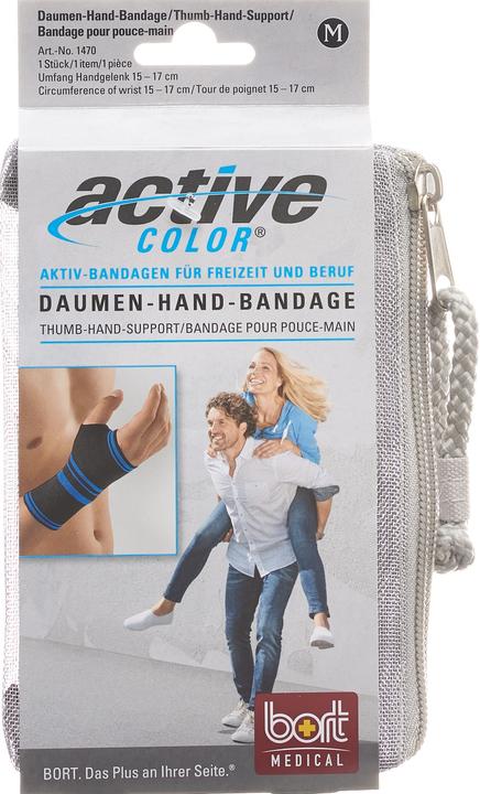 Bort Medical ActivColor Daumen Hand Bandae schwarz XL (XL)